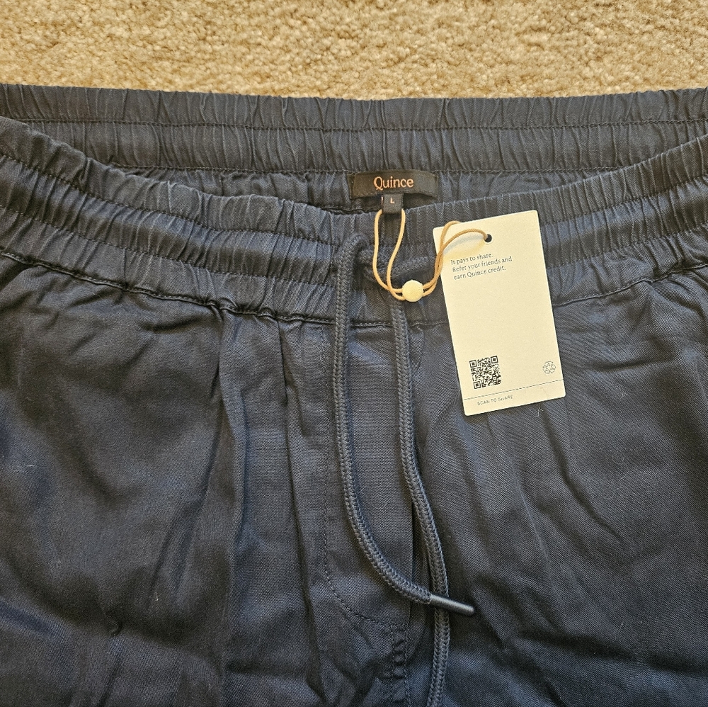 NWT Quince Vintage Wash Tencel Wide Leg Pants - Picture 3 of 4